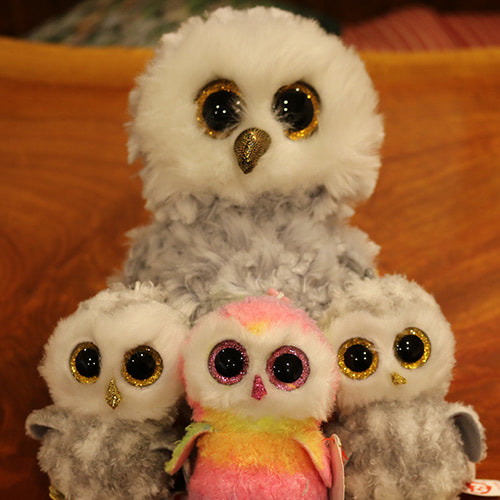 owl plush doll for sale at the owl cafe harajuku