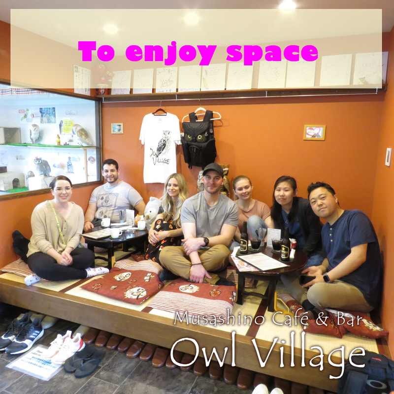 owl cafe harajuku about us to enjoy space